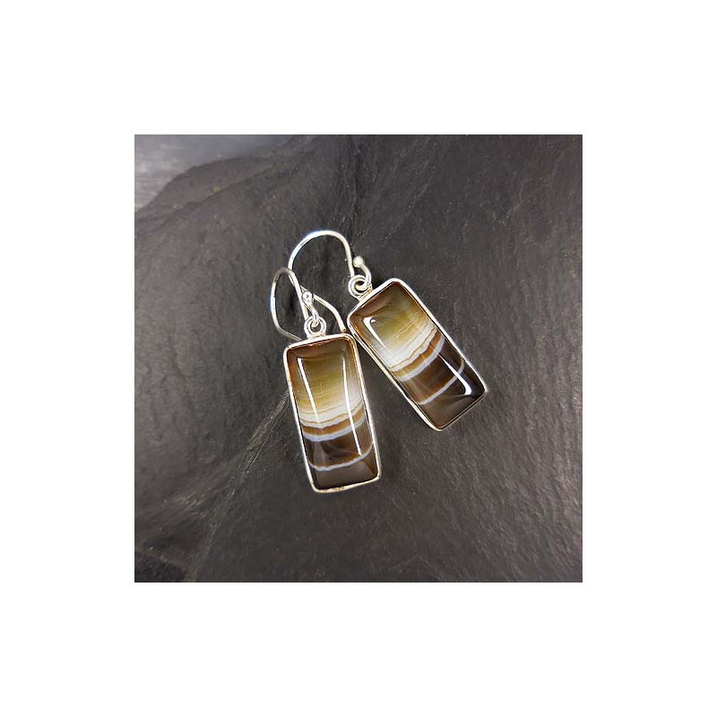 Sardonyx Ohrringe Rechteck